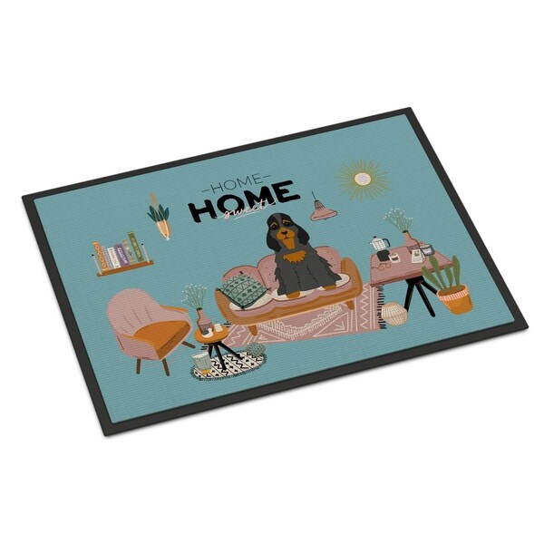 Carolines Treasures 24 x 36 in. Black Tan Cocker Spaniel Sweet Home Indoor or Outdoor Mat CK7938JMAT - main